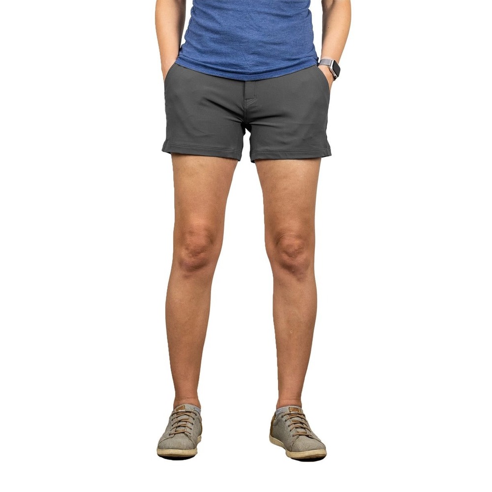 Teren Designs Daily Driver Women's Gray Active Shorts‎ Hiking Outdoor Size 8